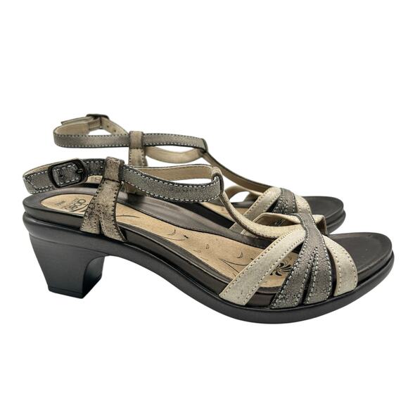 Abeo Women's Tan Black Bio System Georgi Sandals Size 6.5 - Picture 2 of 8
